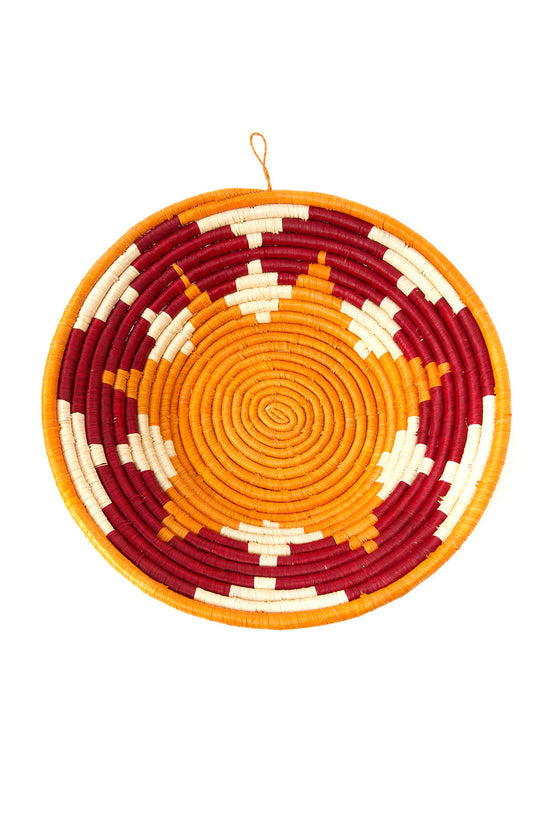 Ugandan Autumn Sun Coiled Raffia Baskets