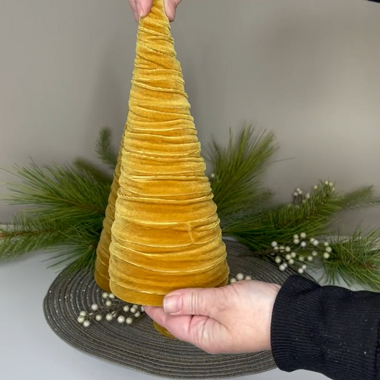Handmade Velvet Holiday Trees