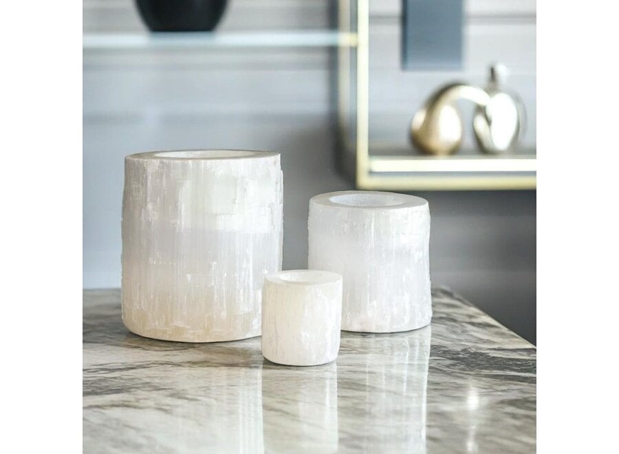Selenite Hurricane Handcrafted in Morocco