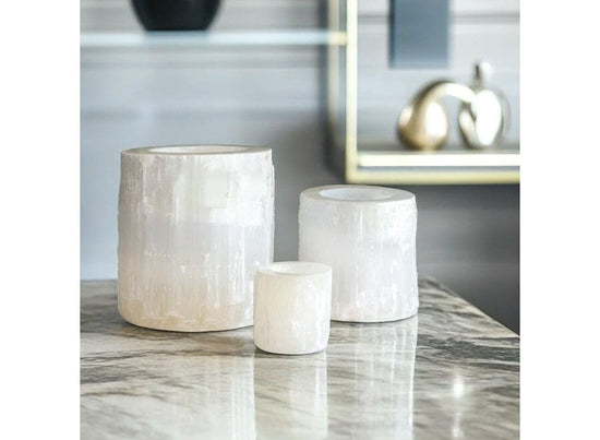Selenite Hurricane Handcrafted in Morocco
