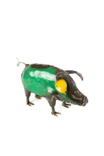 Load image into Gallery viewer, Colorful Recycled Metal Pig Sculpture
