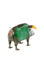Load image into Gallery viewer, Colorful Recycled Metal Pig Sculpture
