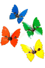 Load image into Gallery viewer, Recycled Metal Butterfly Wall Art Sculptures
