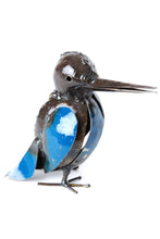 Load image into Gallery viewer, Recycled Metal Malachite Kingfisher Bird
