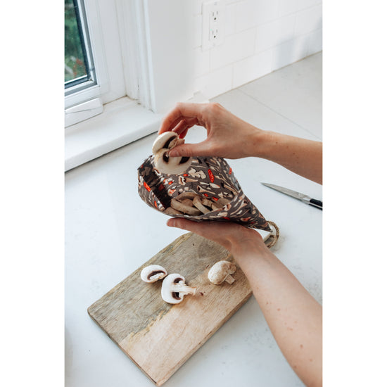 Beeswax Food Wraps: Mushrooms Set of 3