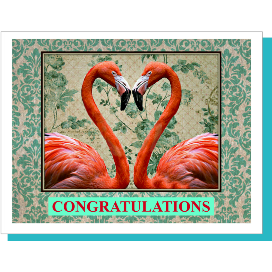 Flamingos Card