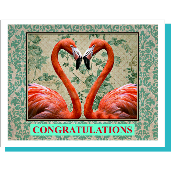 Flamingos Card
