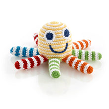 Load image into Gallery viewer, Rainbow Octopus Rattle

