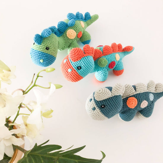 Steggy Dinosaur Rattle