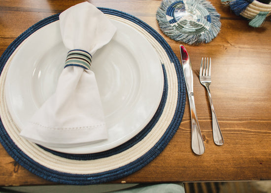 Handwoven Napkin Rings Set of 4