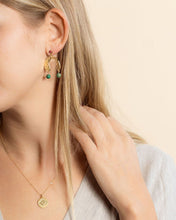 Load image into Gallery viewer, Hammered Gold-Plated Earrings
