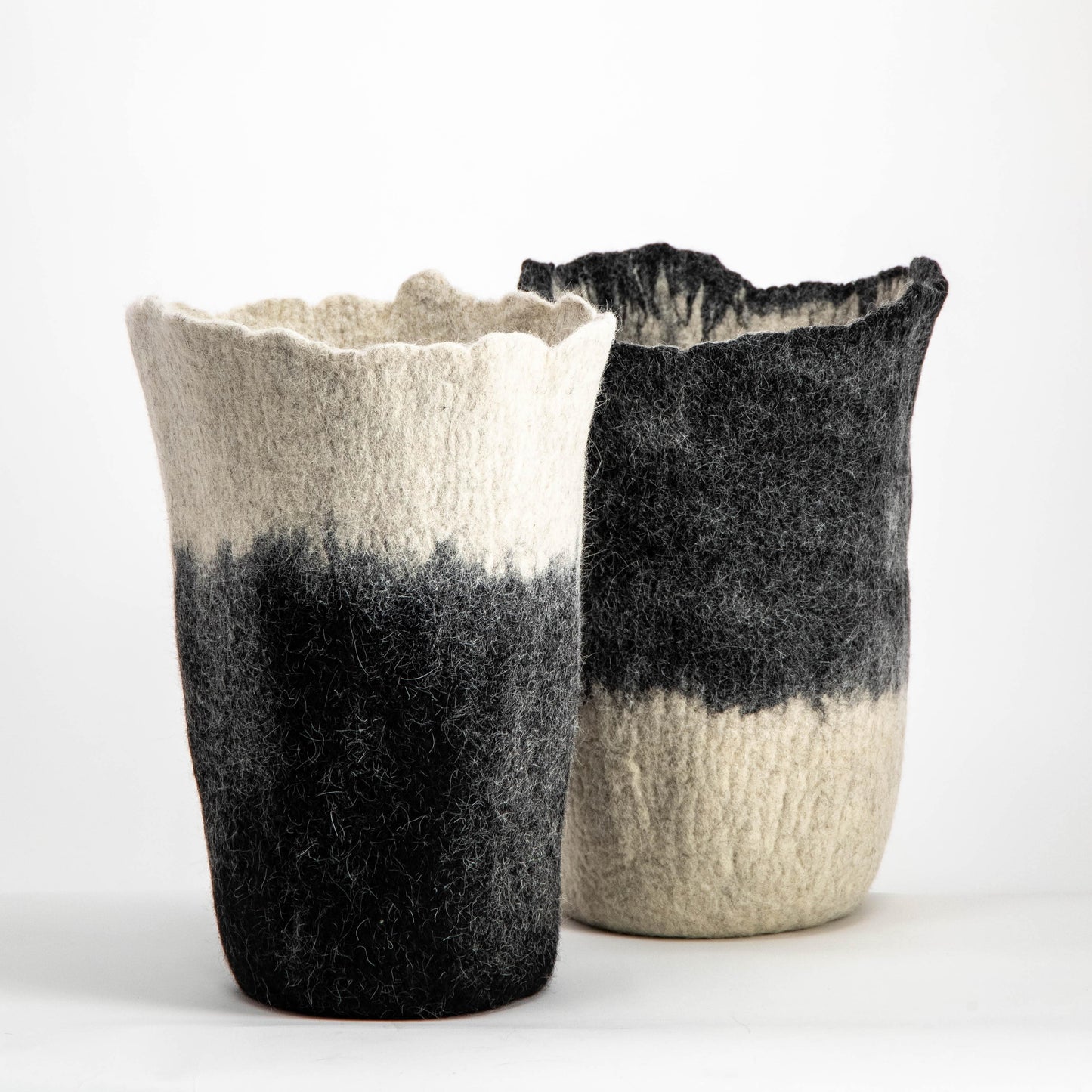 Eclipse Black Bottom Floor Vase