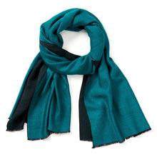 Load image into Gallery viewer, Turquoise Kashmiri Solid Scarf
