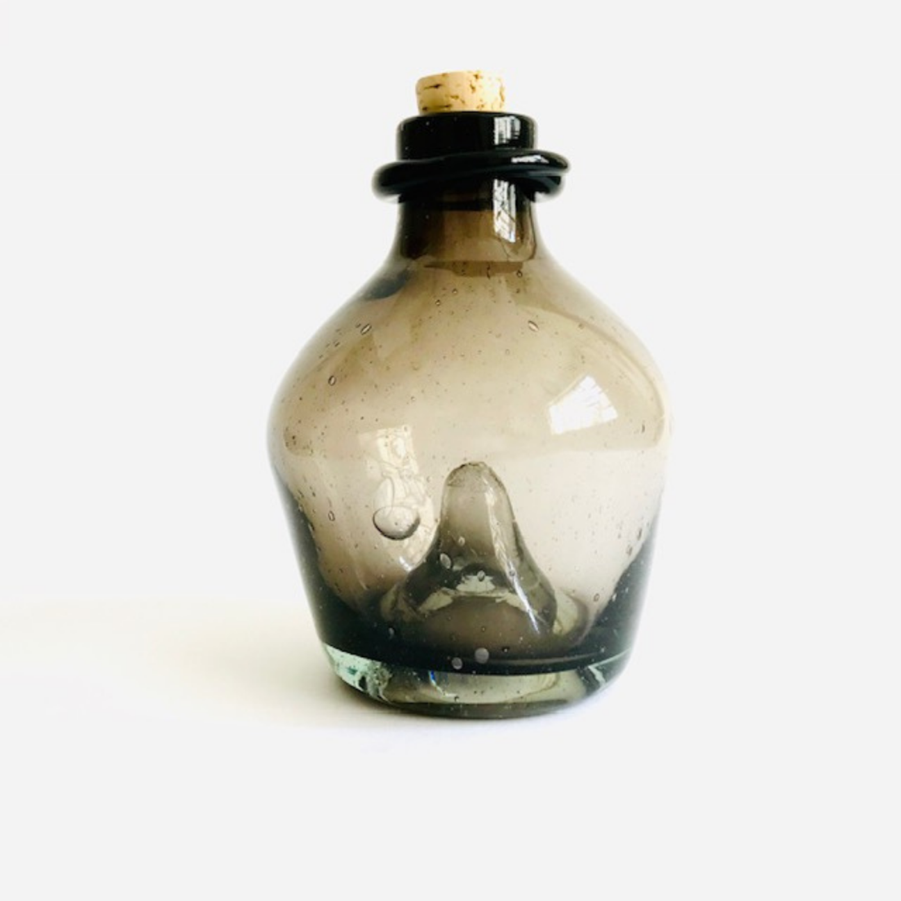 HAND-BLOWN WASP CATCHER MEZCAL BOTTLE