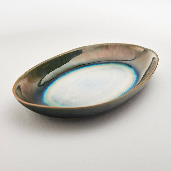Golden Dark Green Tray