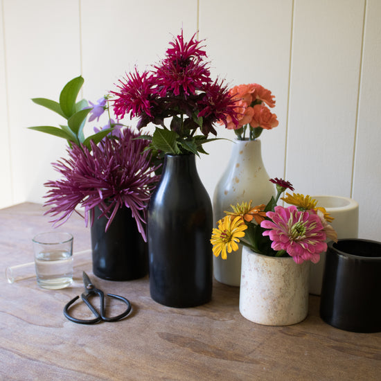 Black Bottle Vases