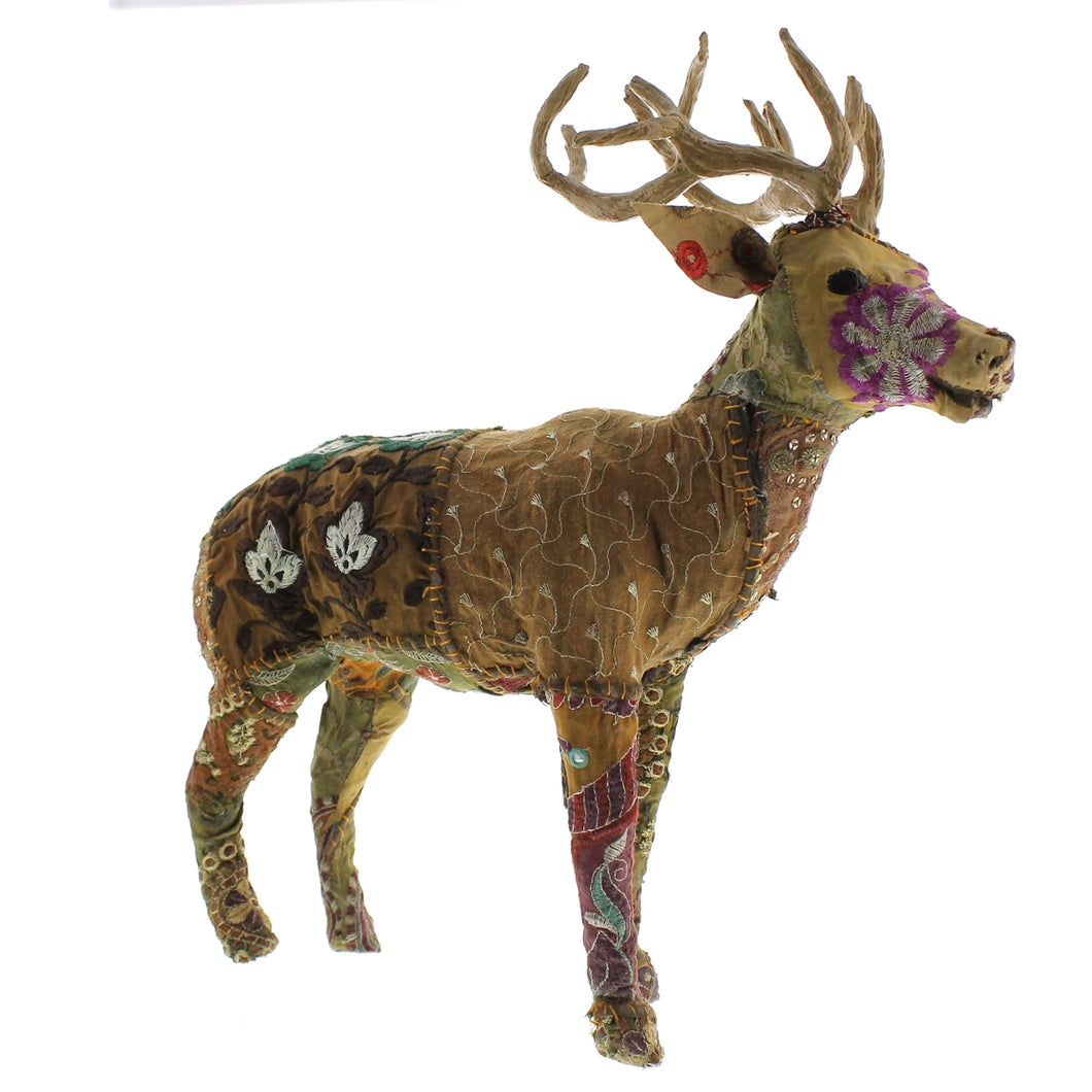 Large Deep Brown Bavarian Forest Stag Standing
