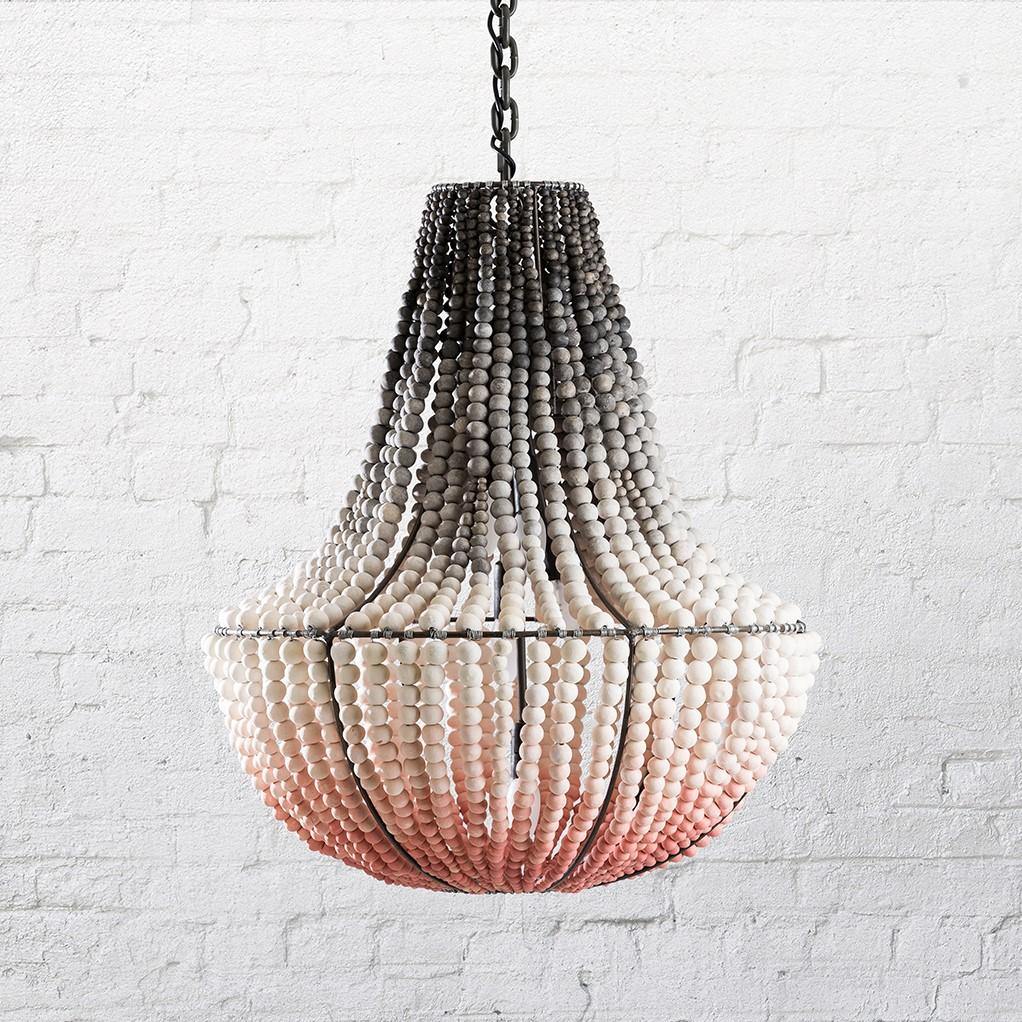 Clay Beaded Ombre Chandelier