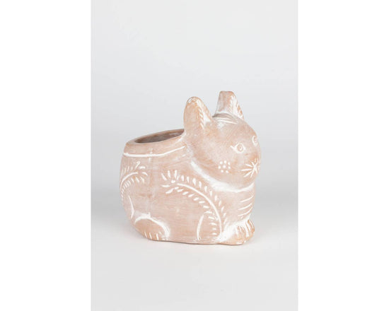 Crouching Cat Planter