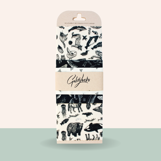 Beeswax Food Wraps: Species of Ucluelet Set of 3