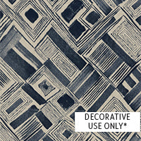 Indigo Retro 20" Square Pillow