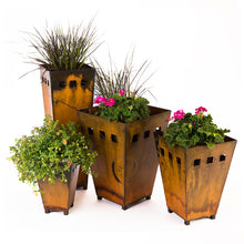 Load image into Gallery viewer, Hand Crafted Patina Planters
