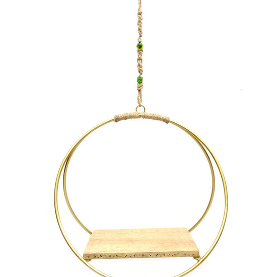 Natural Hanging Plant Shelf
