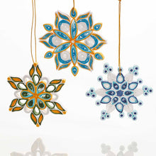 Load image into Gallery viewer, Quilled Snowflake Ornament
