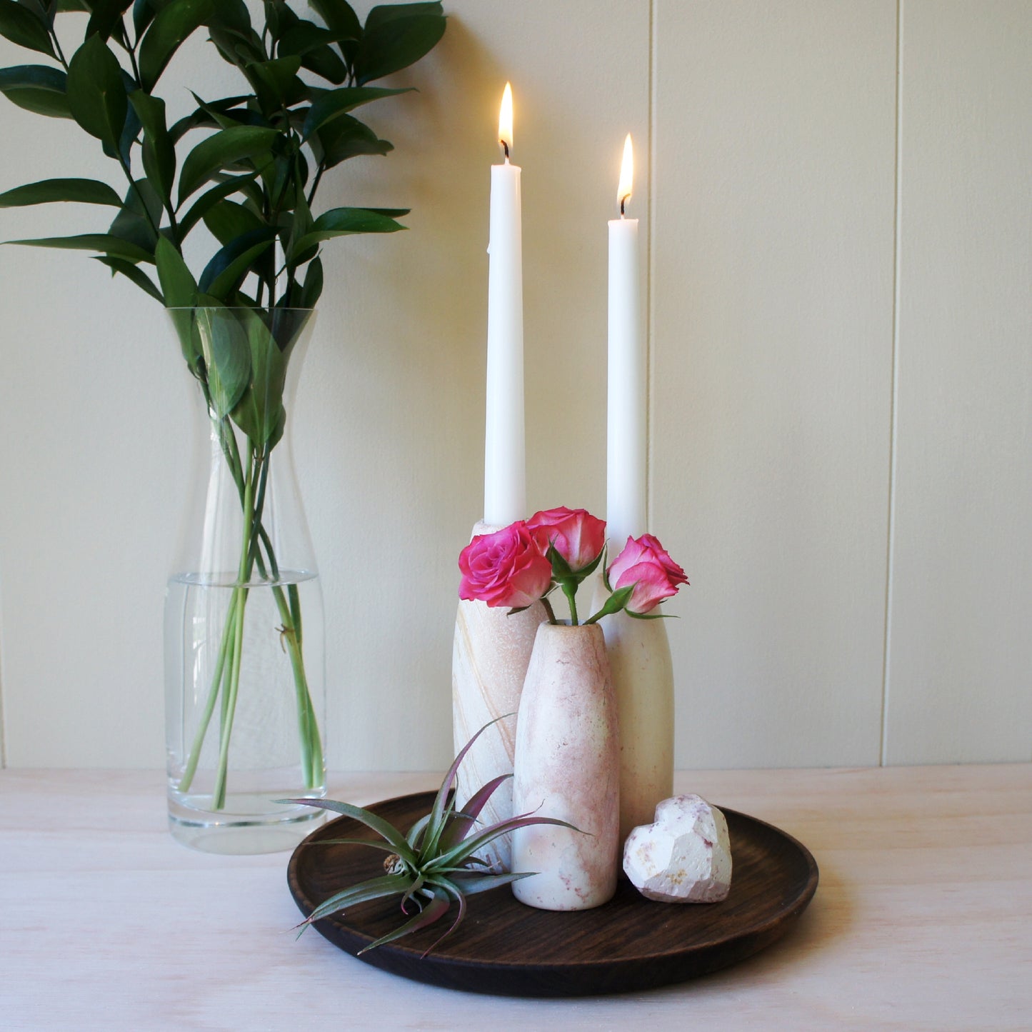 Natural Candleholder Vases