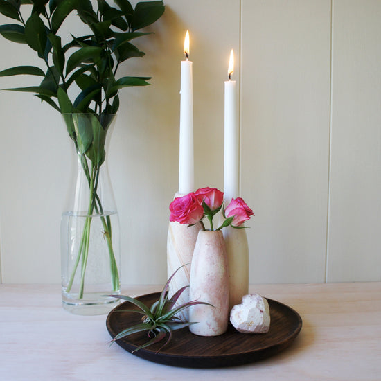 Natural Candleholder Vases
