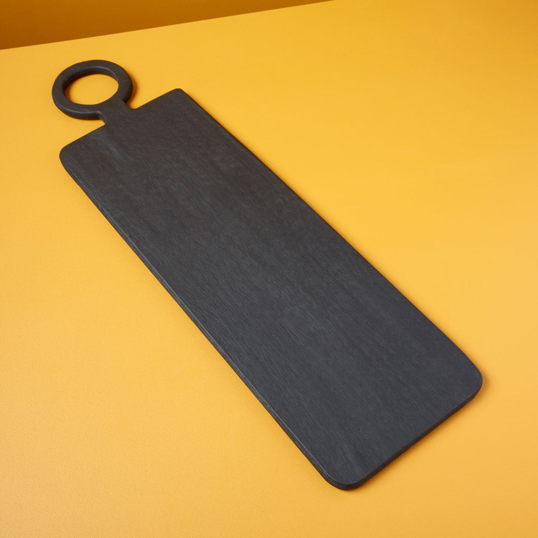 Black Mango Wood Rectangular Long Board