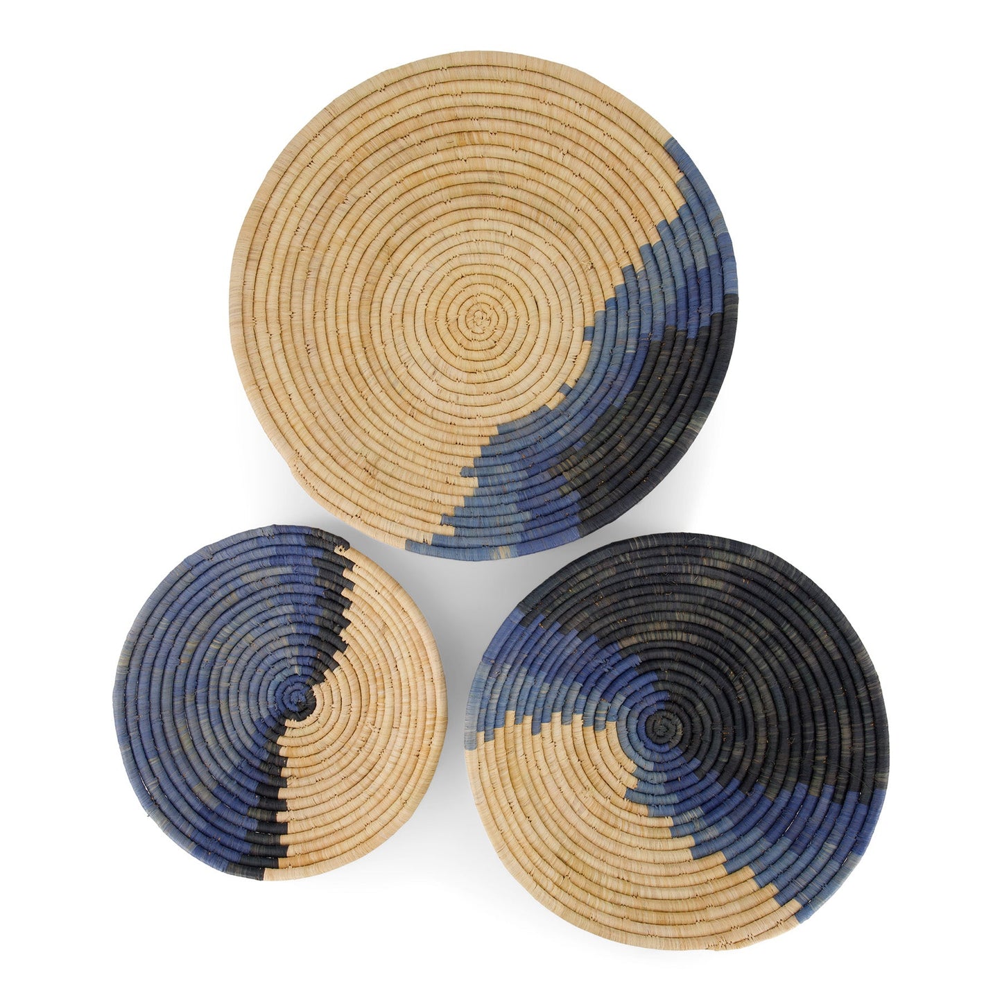 Coastal Minimalism Woven Bowl - 14" Calming