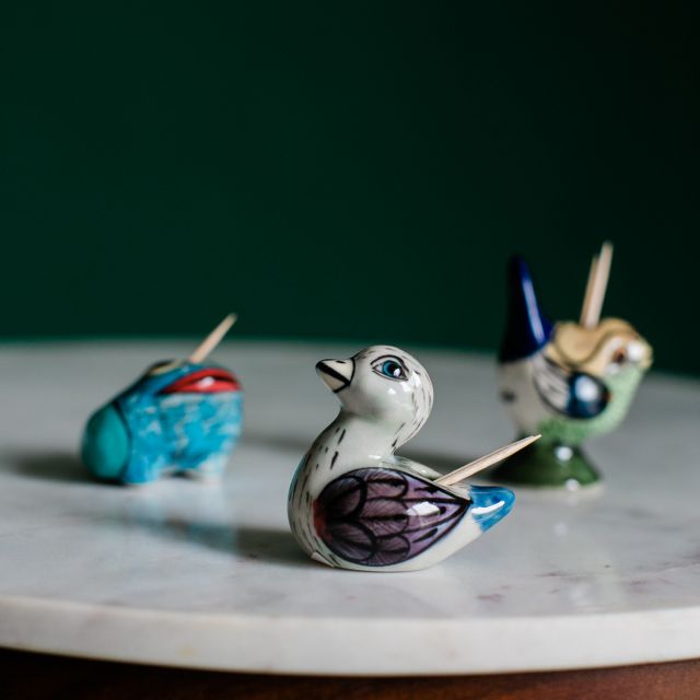 Canary Toothpick Holder