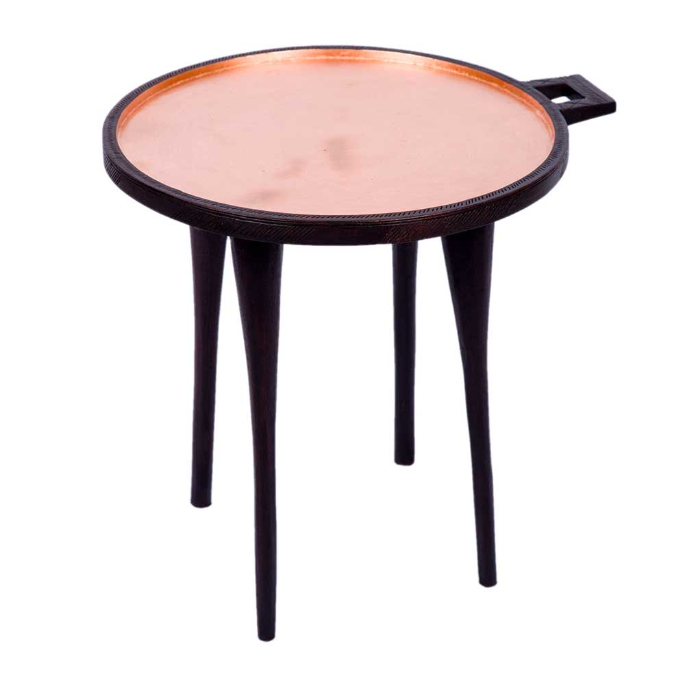 Large Copper Top Ethiopian Coffee Service Table