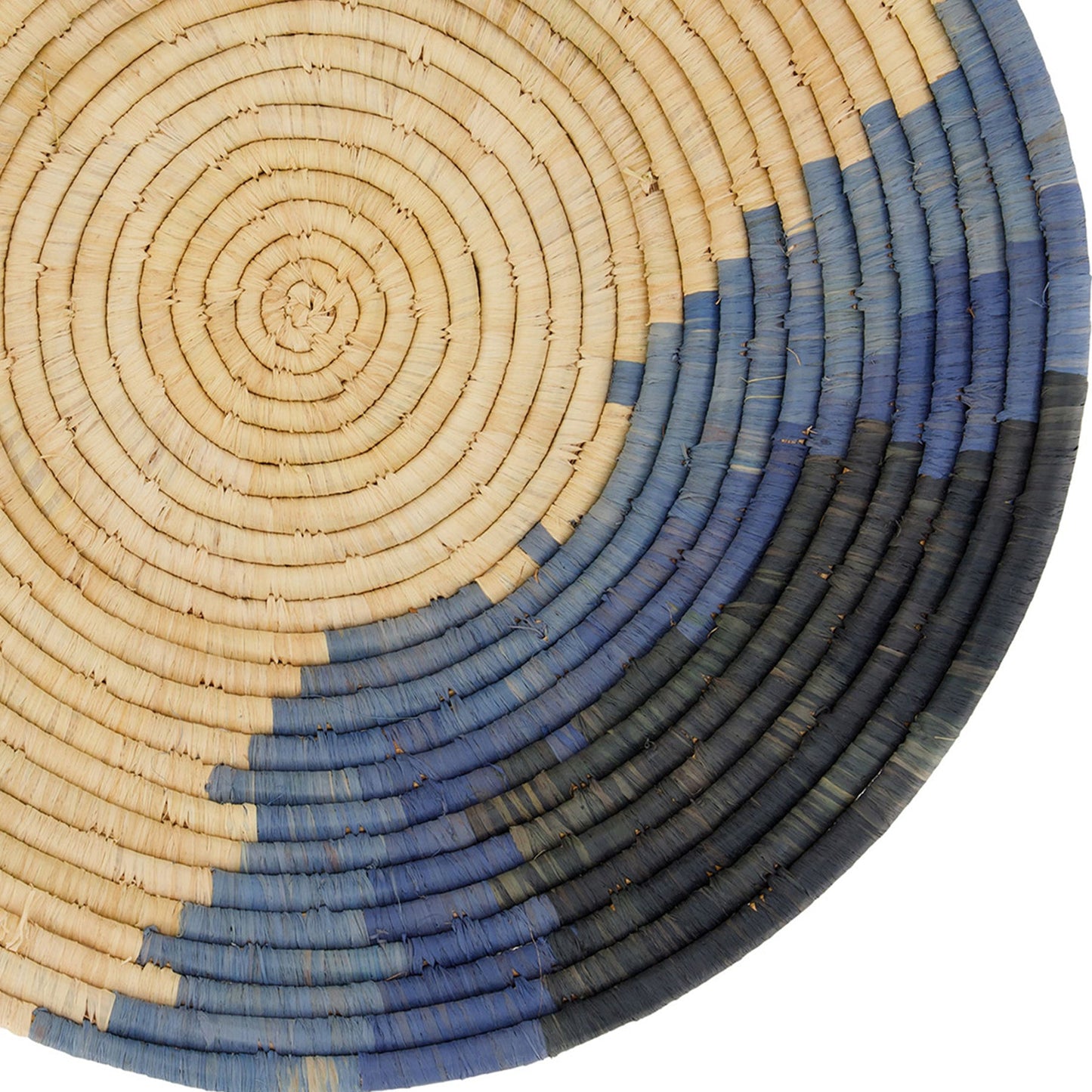 Coastal Minimalism Woven Bowl - 14" Calming