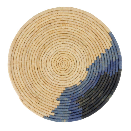 Coastal Minimalism Woven Bowl - 14" Calming