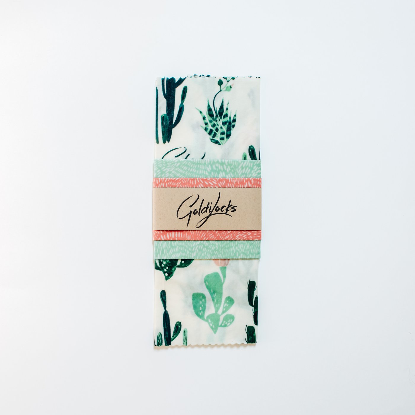 Beeswax Food Wraps: Cacti Set of 3