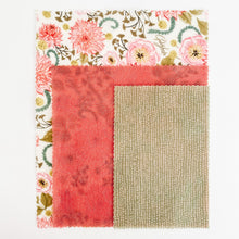Load image into Gallery viewer, Beeswax Food Wraps: Pink Floral Set of 3
