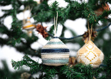 Load image into Gallery viewer, Blue and Navy Bulb Ornament
