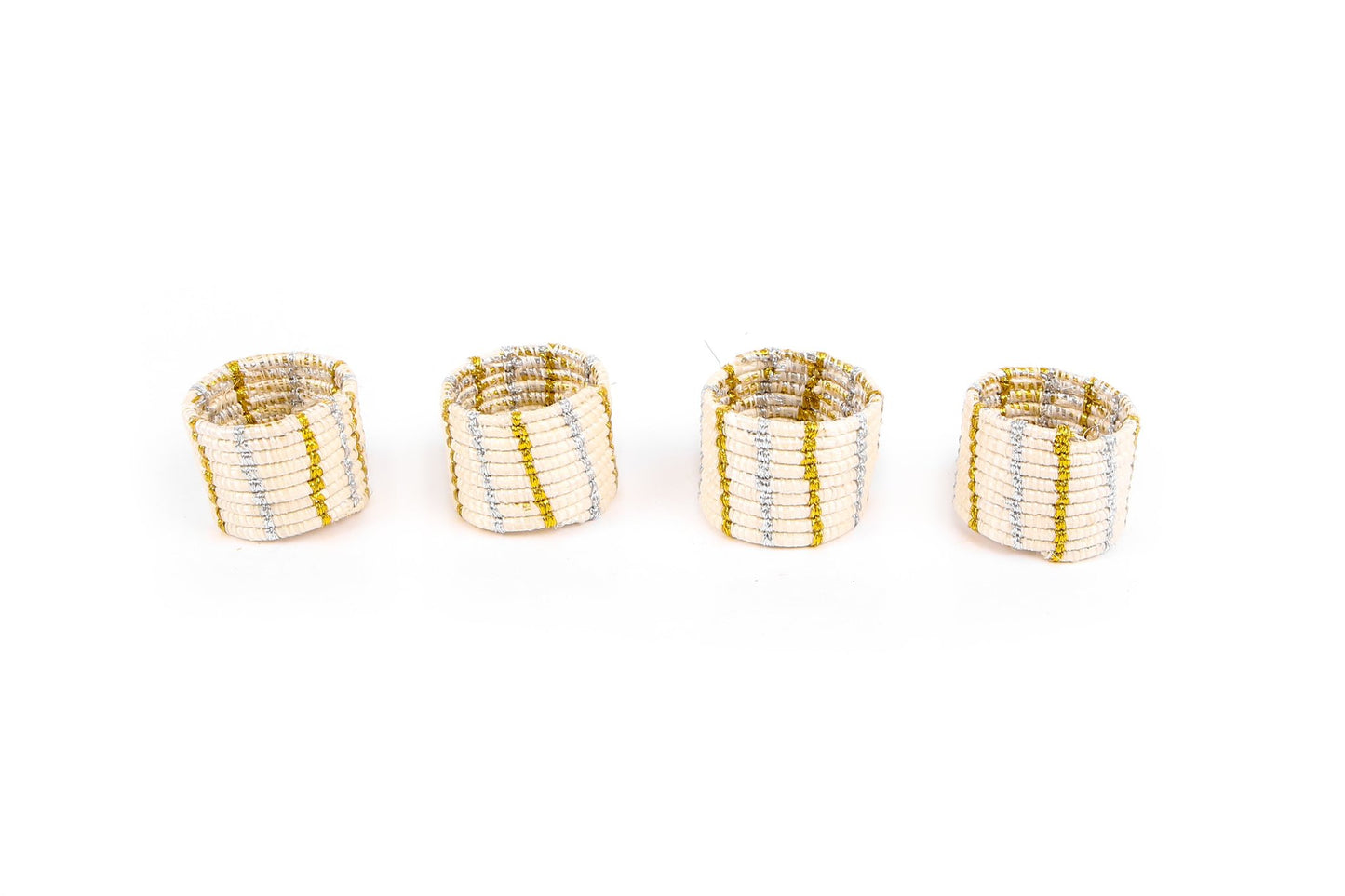 Handwoven Napkin Rings Set of 4