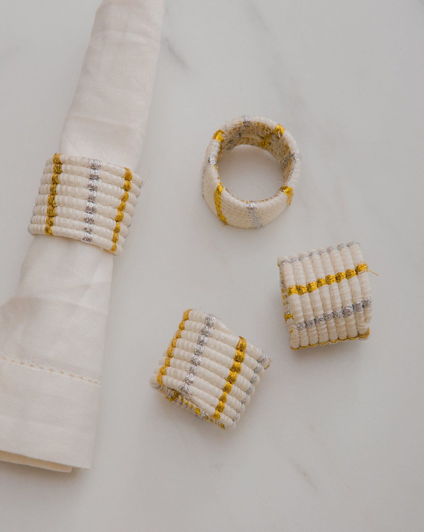 Handwoven Napkin Rings Set of 4