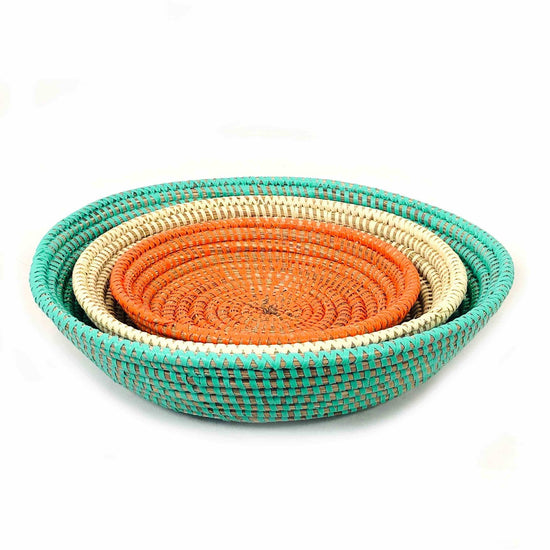Handwoven Tabletop Basket Bowls