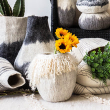 Load image into Gallery viewer, Fringed Skirt Mohair Basket
