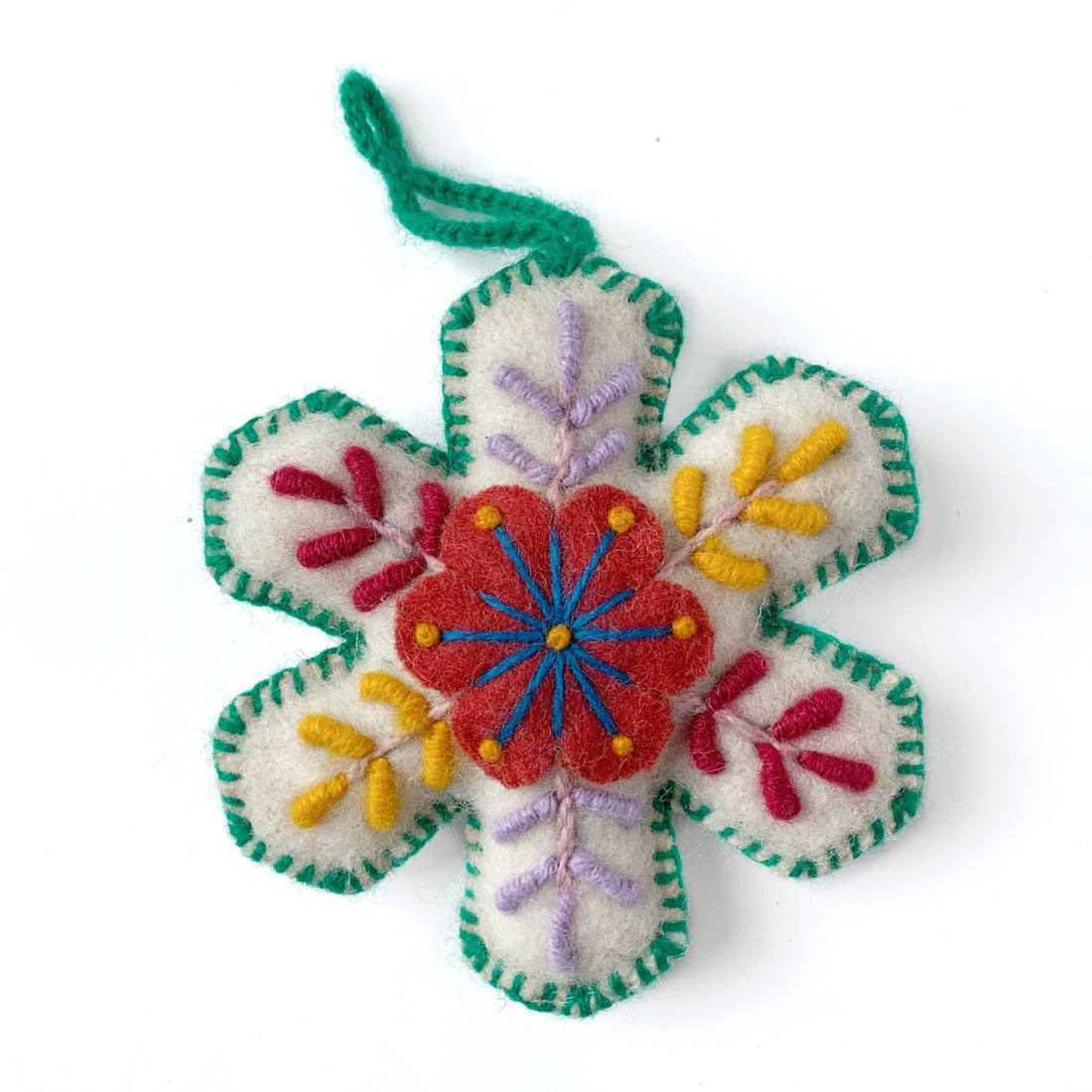 Snowflake Embroidered Ornaments