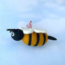 Load image into Gallery viewer, Bee Felt Wool Ornament
