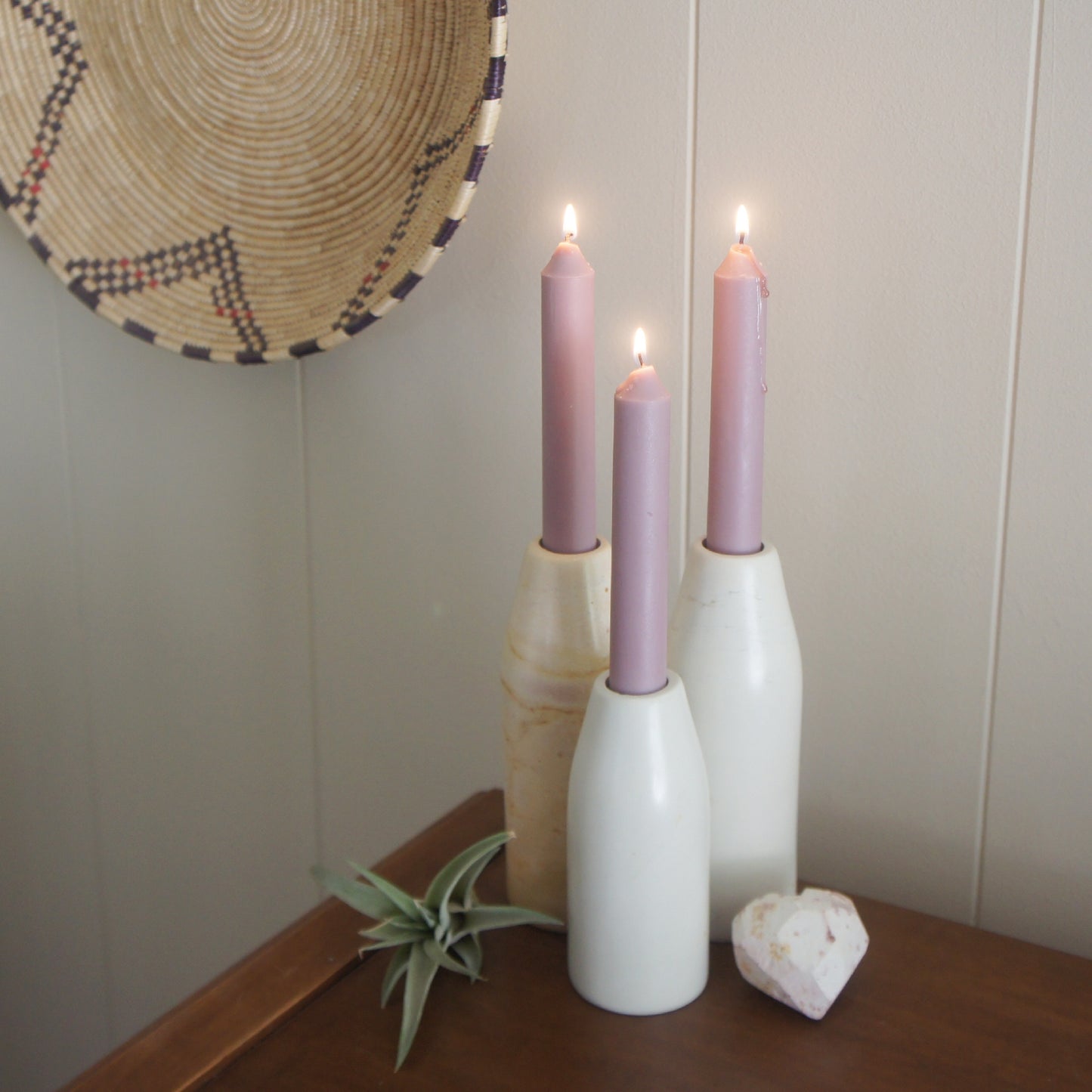 Natural Candleholder Vases
