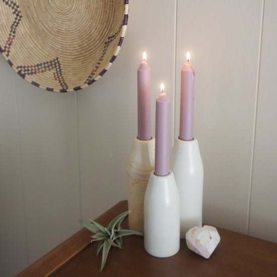Natural Candleholder Vases