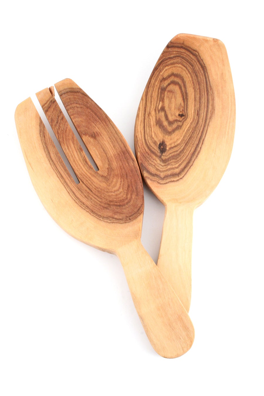 Wild Olivewood Salad Scoop Set