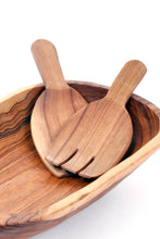 Load image into Gallery viewer, Wild Olivewood Salad Scoop Set

