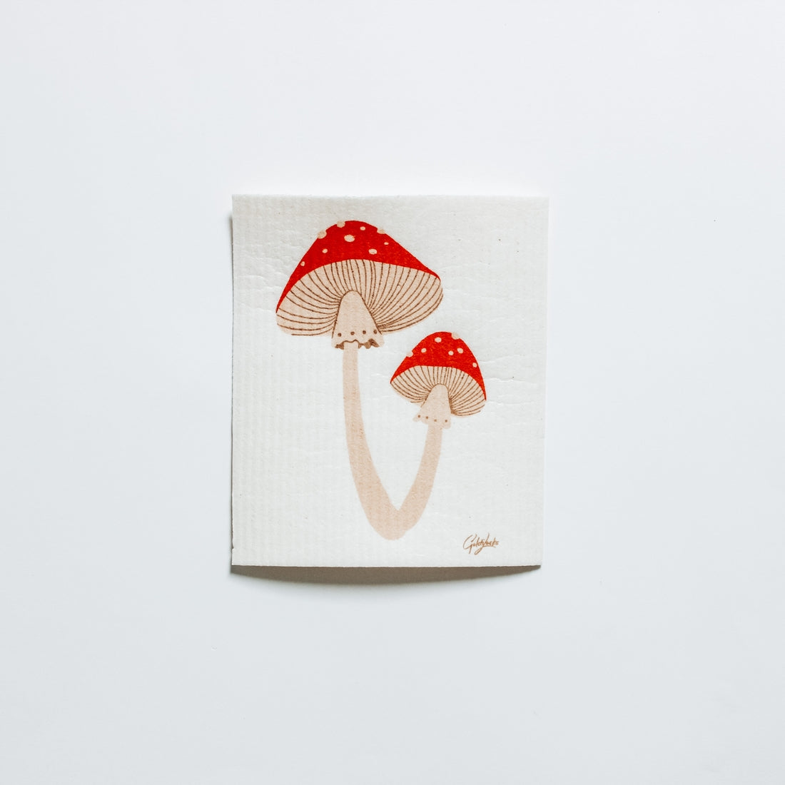 Swedish Dishcloth: Mushrooms
